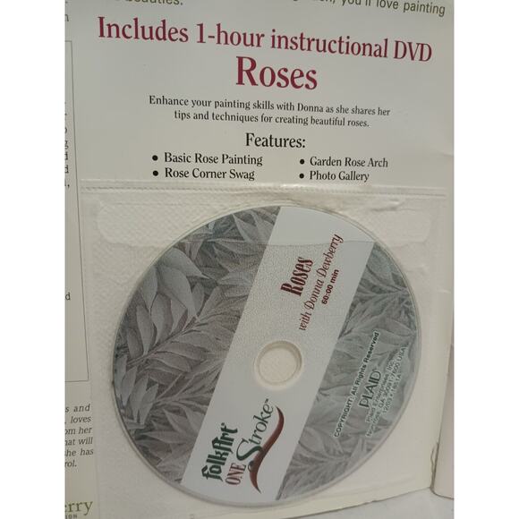 Donna Dewberry Roses Of All Kinds Book With DVD 16 Projects Plaid 9836 - Picture 6 of 8